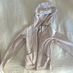 lululemon baby pink Hoodie Jacket size 2